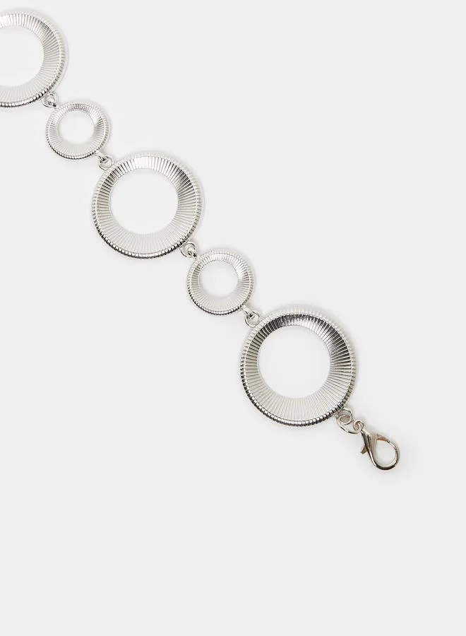 ستايلي حزام سلسلة بحلقات دائرية للنساء